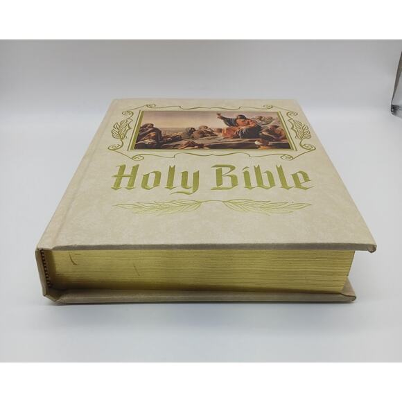 Heirloom Family Holy Bible King James Version Red Letter Edition Vtg Dictionary - Picture 3 of 16